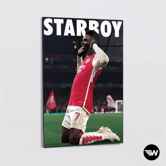 Bukayo Saka "Starboy" - Glass