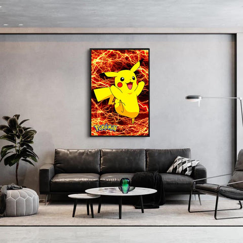 Red Lightning Pikachu  - Poster