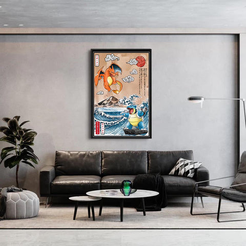 Charizard & Blastoise  - Poster
