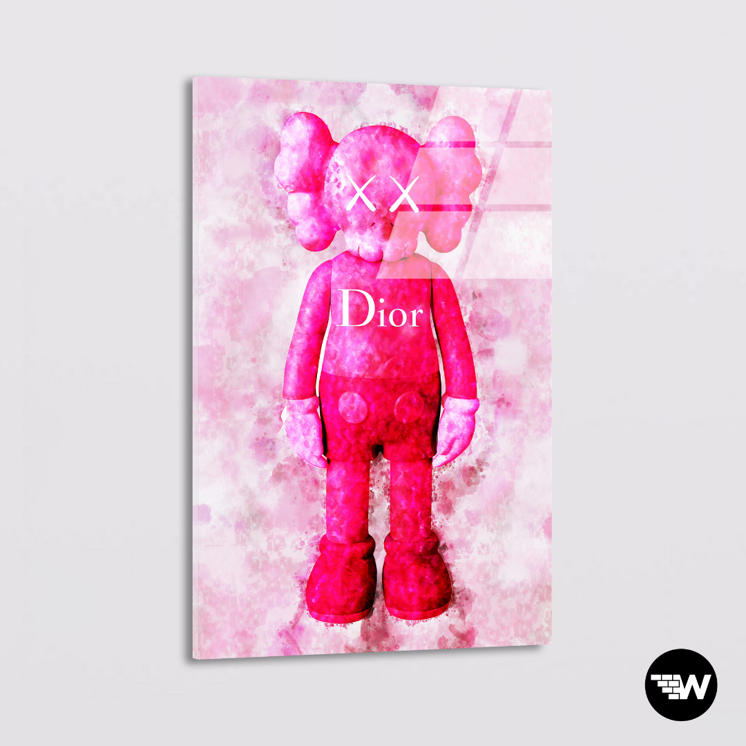 BEARBRICK - PINK VIP - Glass