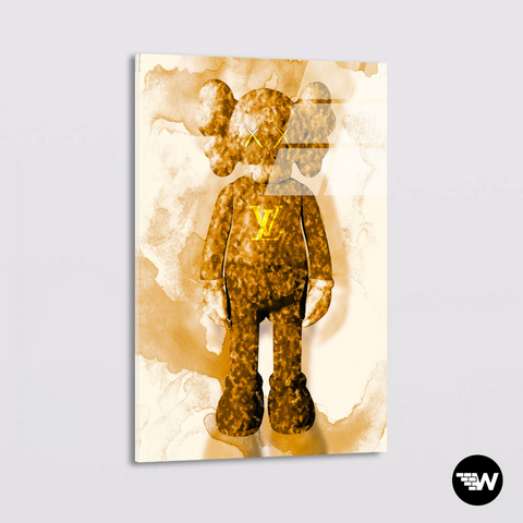 BEARBRICK - GOLD VIP - Glass