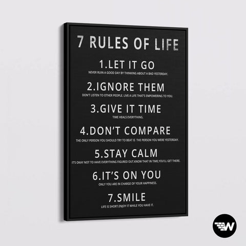 7 RULES OF LIFE