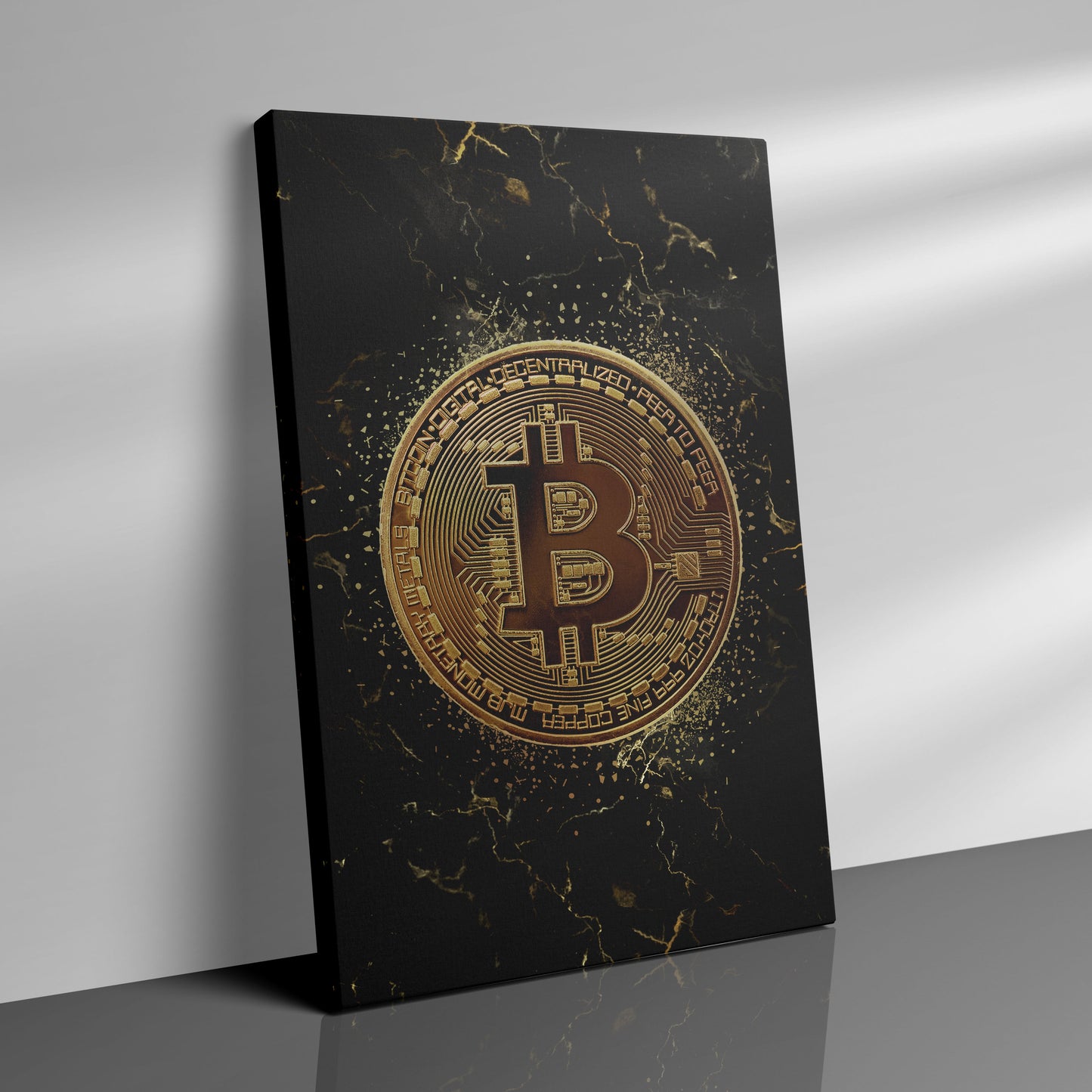 MARMER - GOLD BITCOIN - Canvas