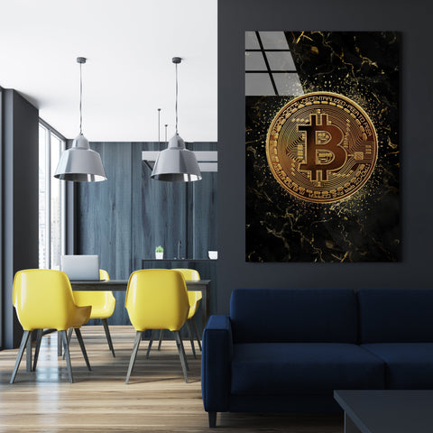 MARMER - GOLD BITCOIN - Glass