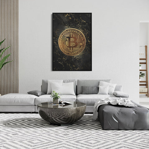 MARMER - GOLD BITCOIN - Canvas