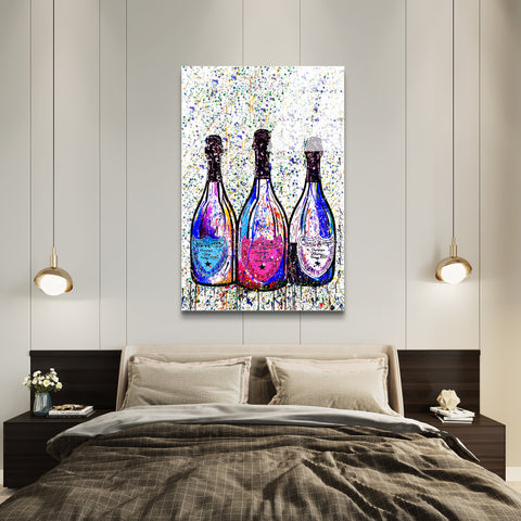 Colored Champagne Bottles - Glass