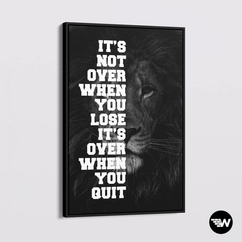 DON'T QUIT LION - Canvas