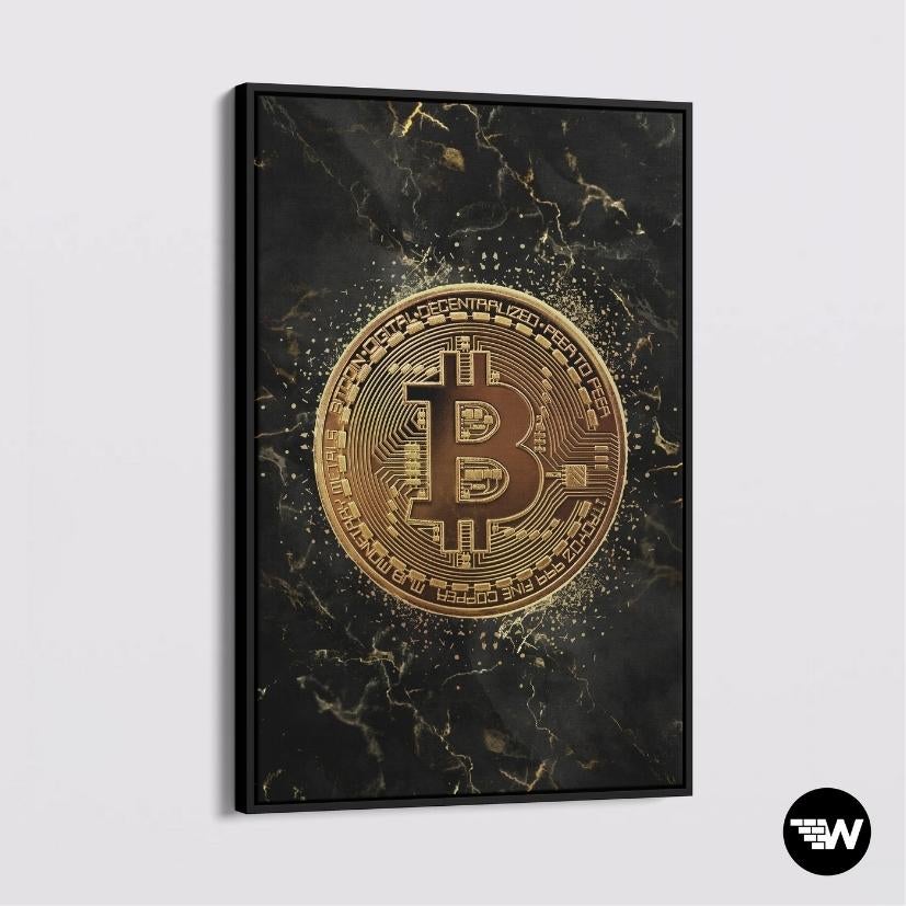 MARMER - GOLD BITCOIN - Canvas