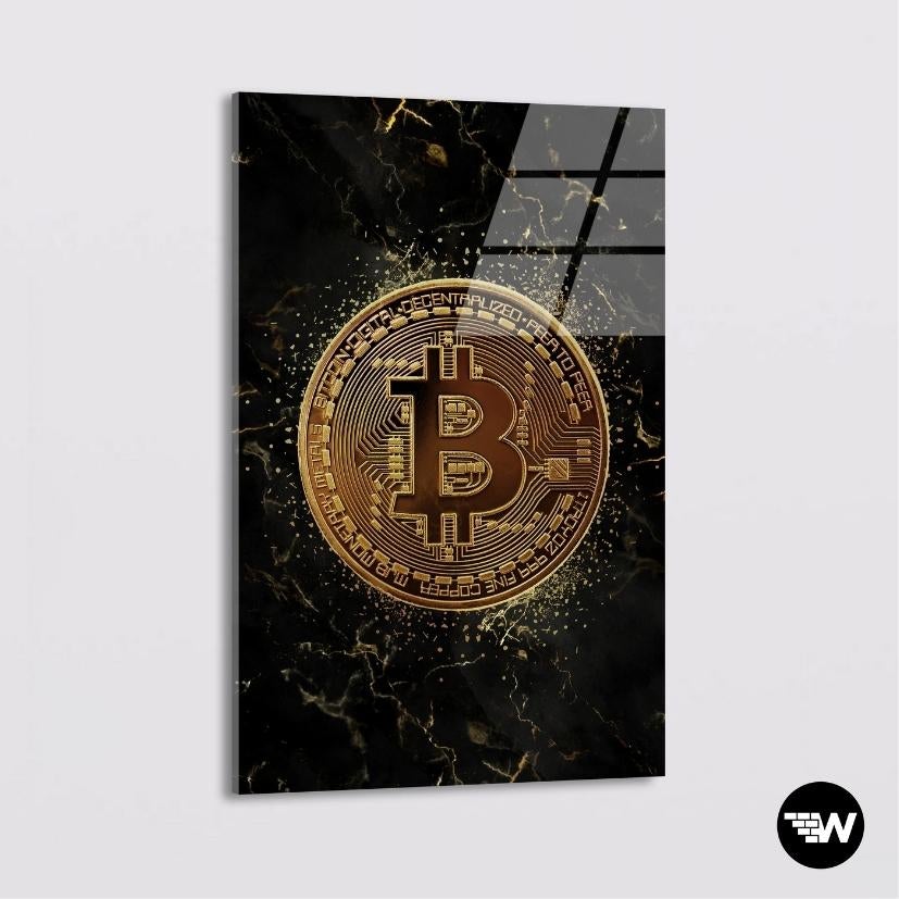 MARMER - GOLD BITCOIN - Glass