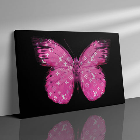 LV - Pink Butterfly - Poster