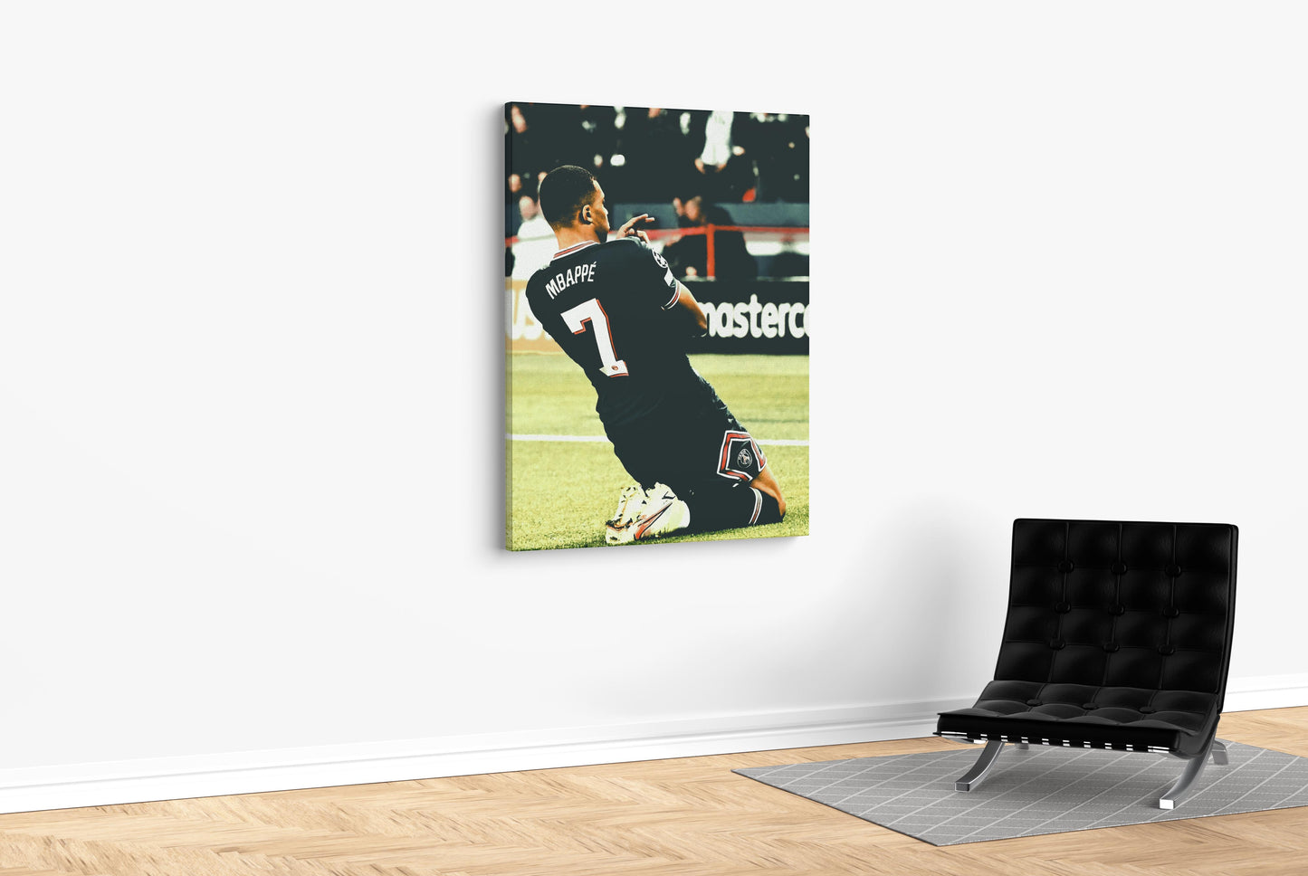 Mbappe's Skidding Glory - Soccer - Canvas