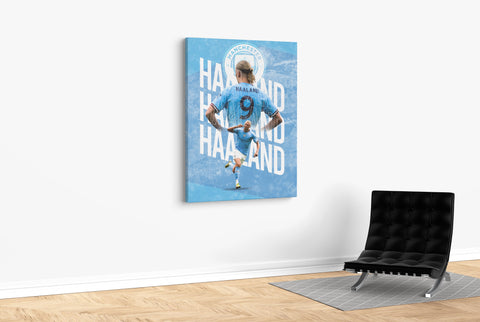 Haaland's Signature Run - Soccer - Canvas