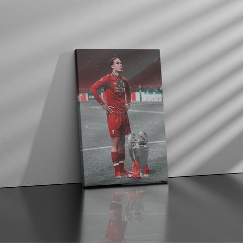 Van Dijk Champions League - Soccer - Canvas