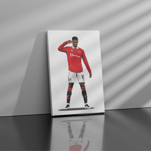 Rashford's Pensive Pose - Soccer - Canvas