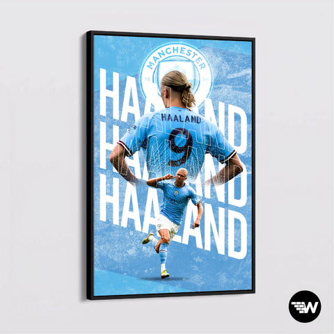 Haaland's Signature Run - Soccer - Poster